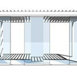 Windschutz Terrasse Soltec Pavillon Schiebeelemente aus Glas